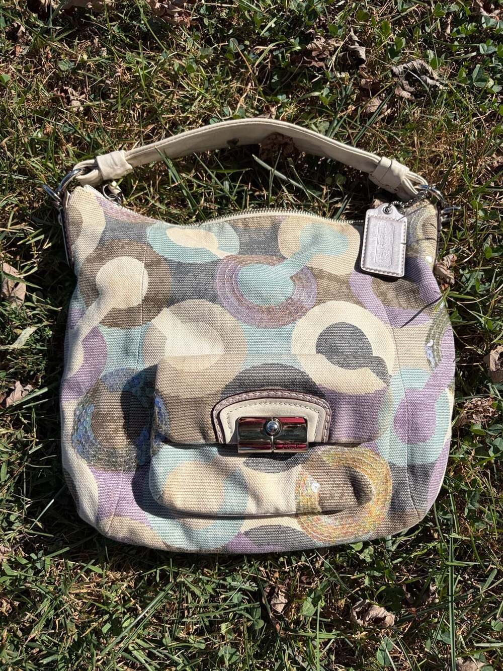 Vintage Coach Kristin Sequin OPT Art Shoulder y2k